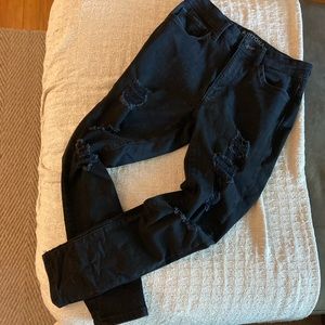 NEVER WORN Arizona Ripped Black Jeans